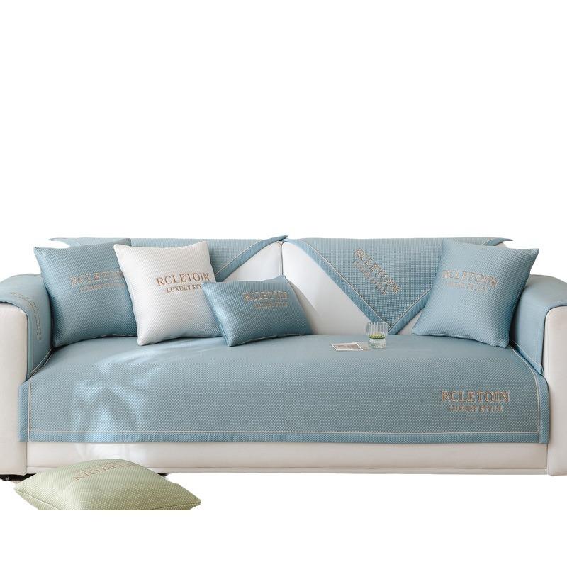 Summer Cool Sofa Cushion Non-Slip Mat Seat Cushion  New Sofa Cover Light Luxury High-End Sofa Cover
