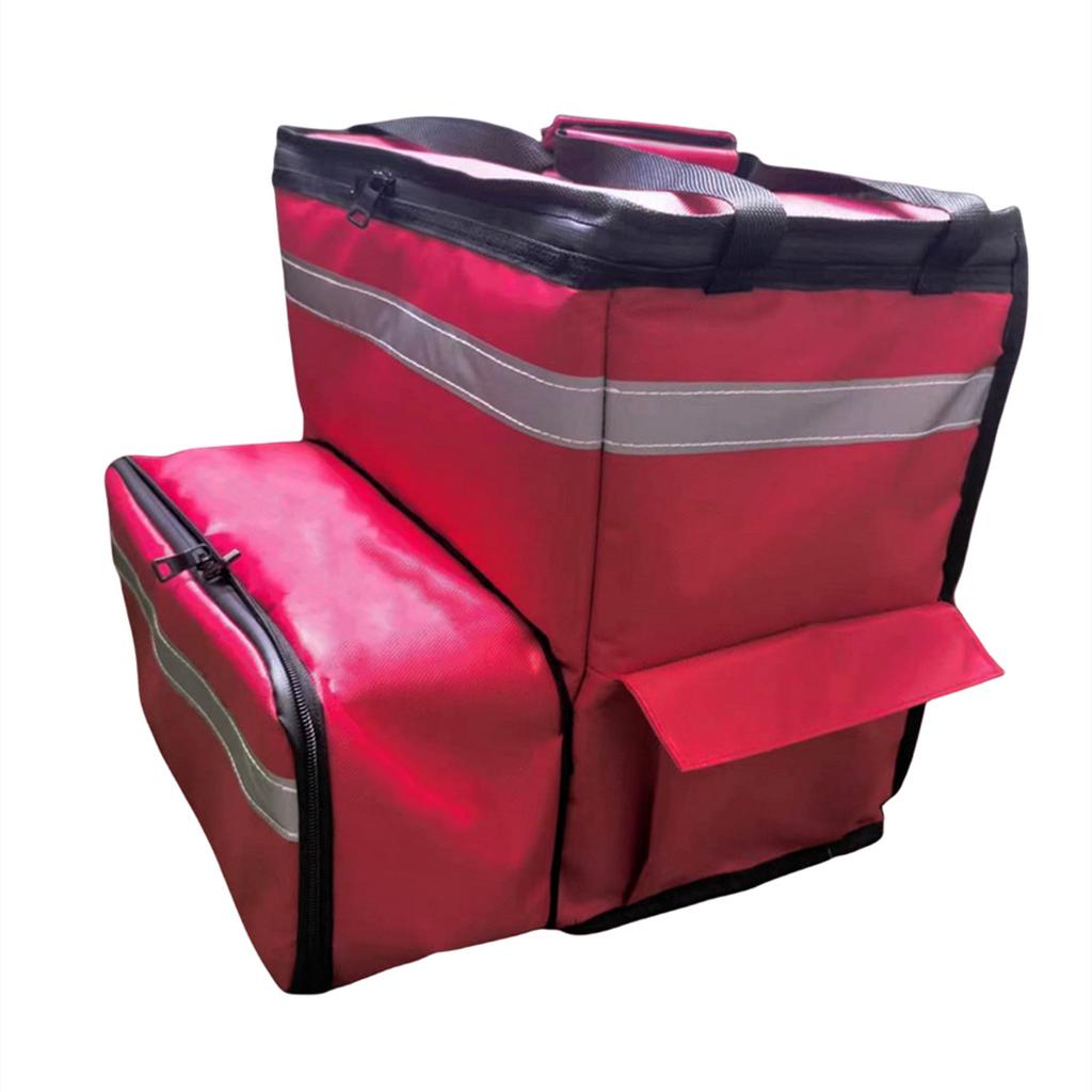 Pizza-Liefertasche mit doppelter Schulter, tragbare Lieferbox, verdickte Isoliertasche mit großer Kapazität