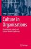 Raamat Culture In Organizations : Development, Impact and Culture-Mindful Leadership