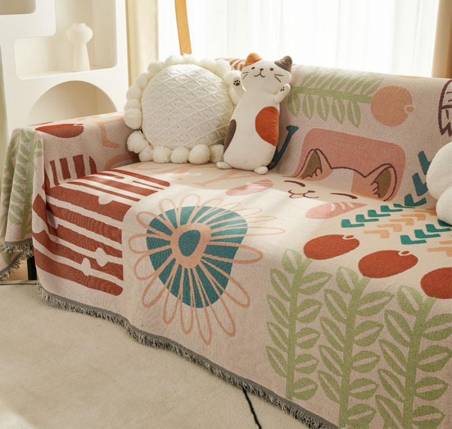 Nordic Style Knitted Blankets, Throw Blanket for Sofa, Bed Cover, Office Air Conditioning, Leisure Nap Blanket, Tapestry Shawl
