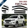 Window Visor for Toyota Prado FJ150 2009-2023 | 4pcs Rain Guard Wind Deflector | Car Weather Shield Accessory