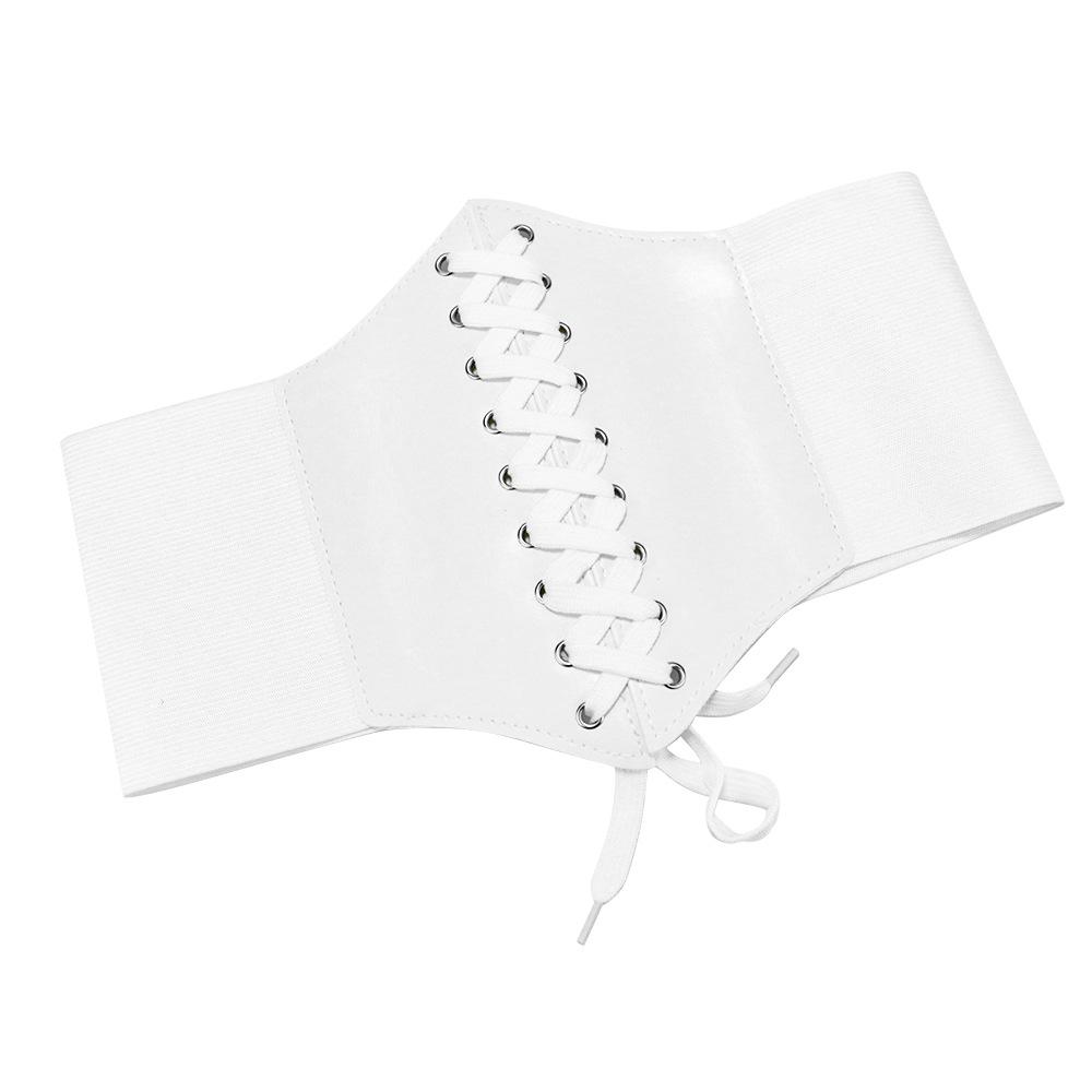 Damen Breiter Taillengürtel Hofstil Riemen Dekorativer Pullover Rock Elastischer Gürtel Gürtel Weiblich