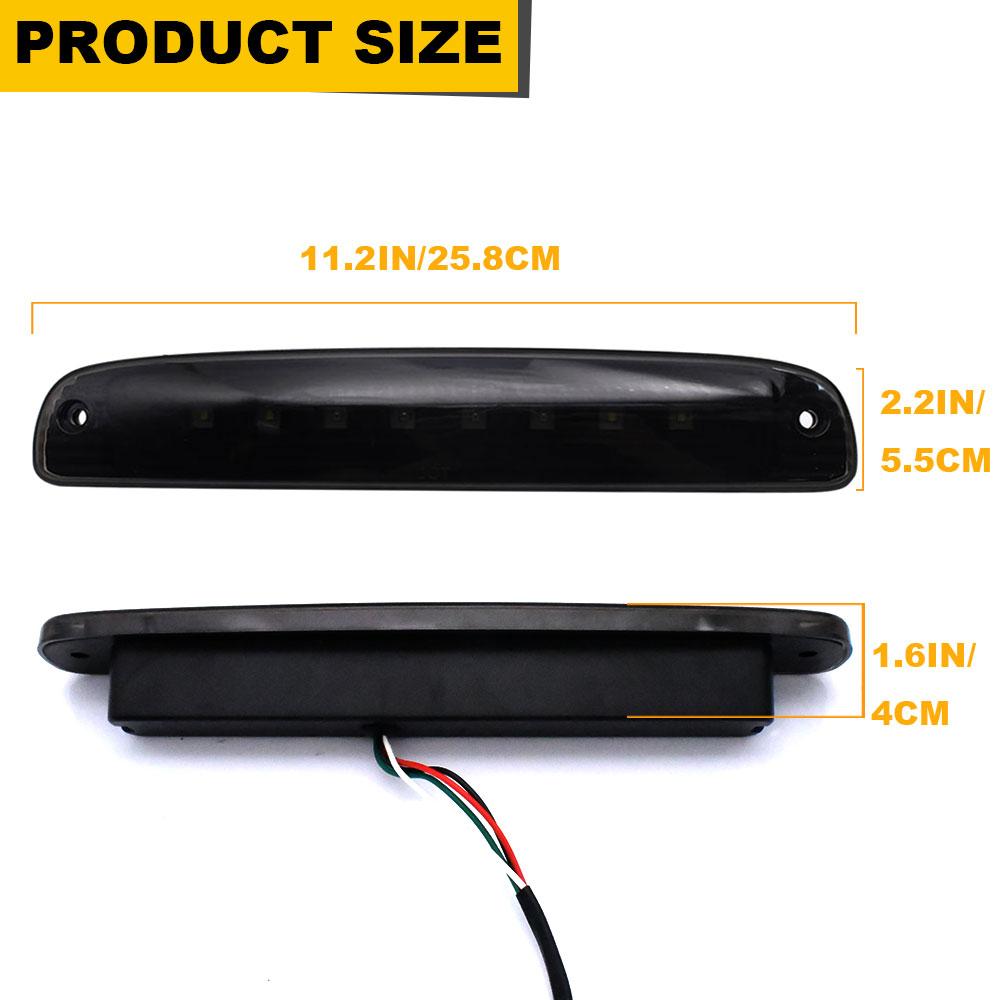 LED Third 3rd Brake Light For Dodge Dakota 1997-2007 Rear Cargo Lamp Lights High Mount Rear Stop Light Taillight Car Accessories