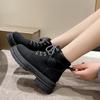 New Autumn Women's Shoes Short Boots Fashionable Wear-resistant Waterproof High-top Martin Boots Soft-soled Tooling Non-slip Rhubarb Boots