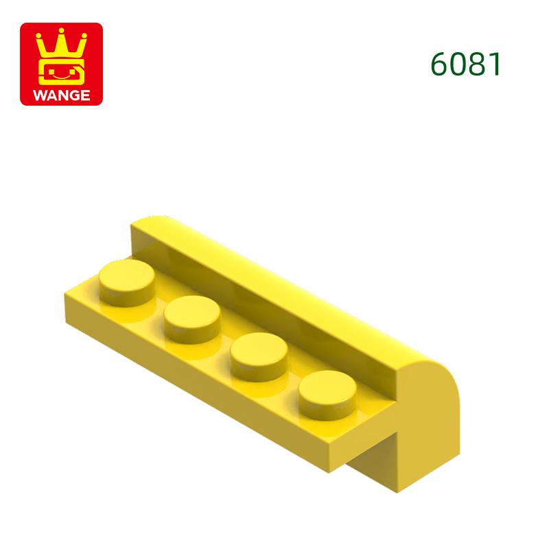 44Pcs/lot 6081Corner 4Hole Slope Curved 2x4x1 1/3 featuring Top Block Moc Colour Accessories Works With featuring Brick Kids Toy
