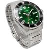 Casio Standard Analog Sports Watch 20 ATM Water Resistant Green Dial Metal Band Men's