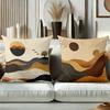 Boho Abstract Desert Sunset Throw Pillow Covers Pattern Cushion Cover Suitable For Sofa Bedroom Car Pillow Cover