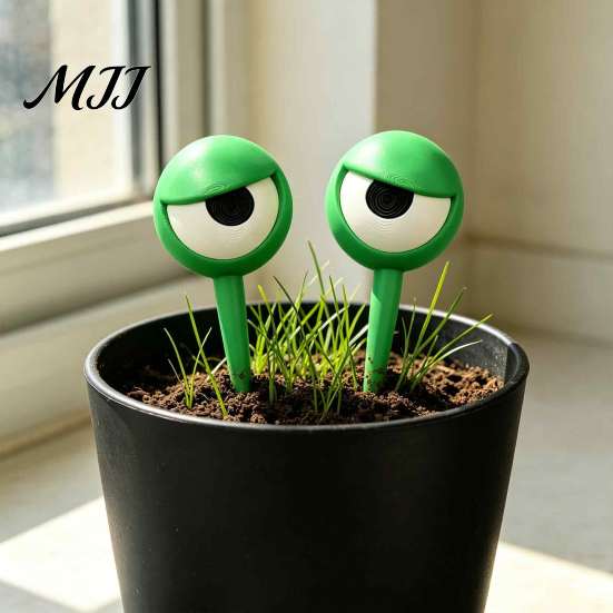 Reusable Planter Stakes 3D Printed Funny Eye Plant Stakes, Cartoon Garden Stake, Whimsical Indoor Fun Art for Potted Flowers Decor, Novelty Flower Pot
