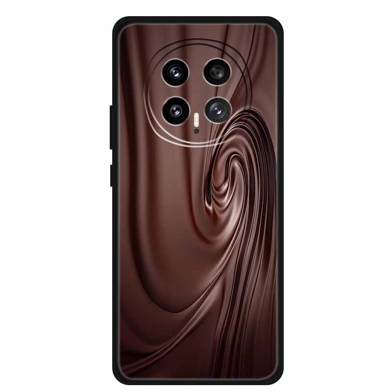 Mobile Phone Protective Case For Honor Magic8 5G Floral Painted Soft Black Silicone Back Cover For Honor Magic 8 2025 Case Funda