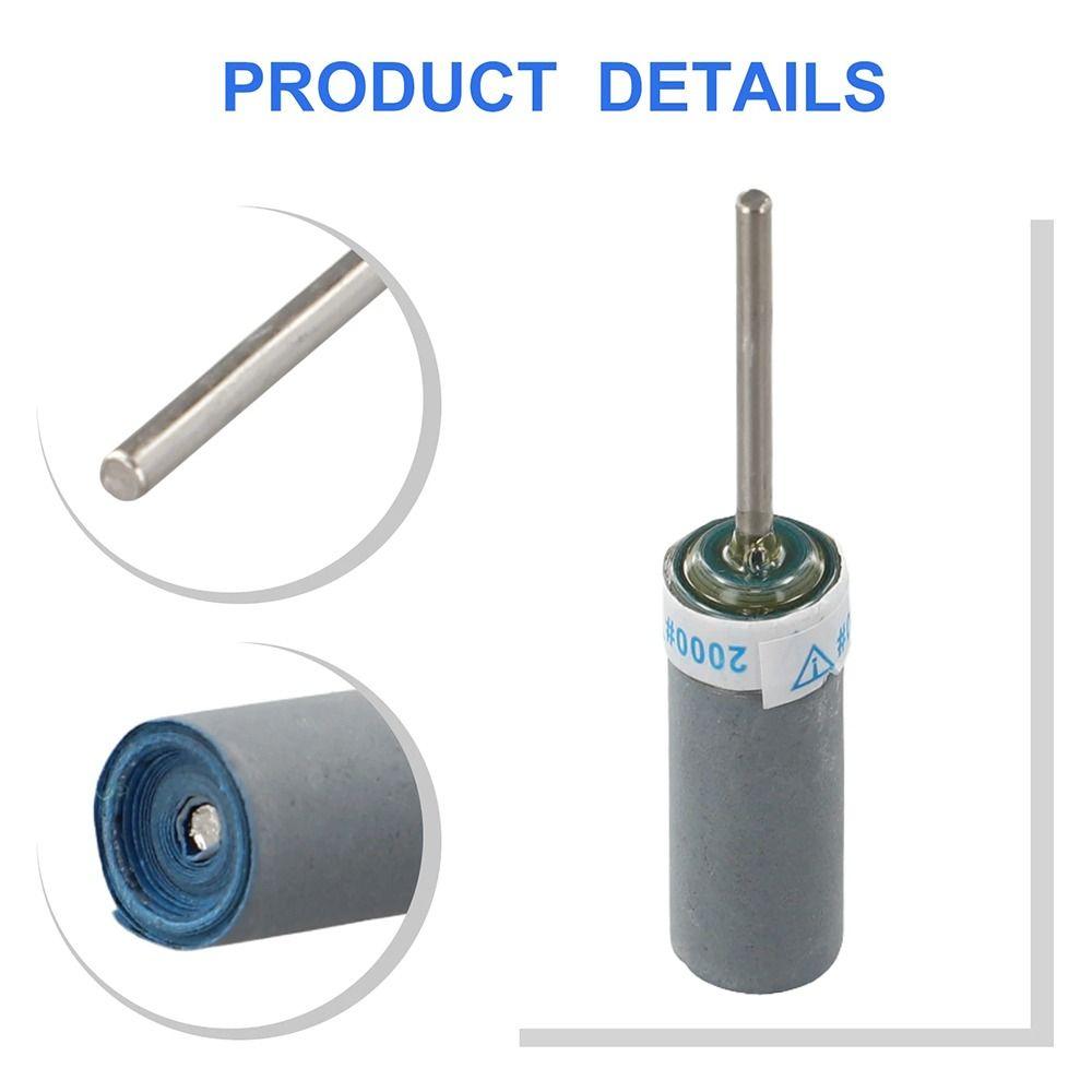 1 stk. Slipende sandpapirstift 2,35 mm skaft Slipeskiver Hode Slitesterke slipebånd Belte