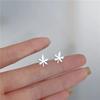 New Minimalism Earring 925 Silver Needle Allergic Protection Mini Small Heart Stud Earrings for Women Girls Jewellery