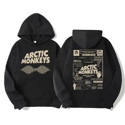 Retro Rock Arctic Monkeys Musikalbum Grafik Hoodies Herren Vintage Übergroß Y2k Hip Hop Hoodie Punk Sweatshirt Tour Beidseitig