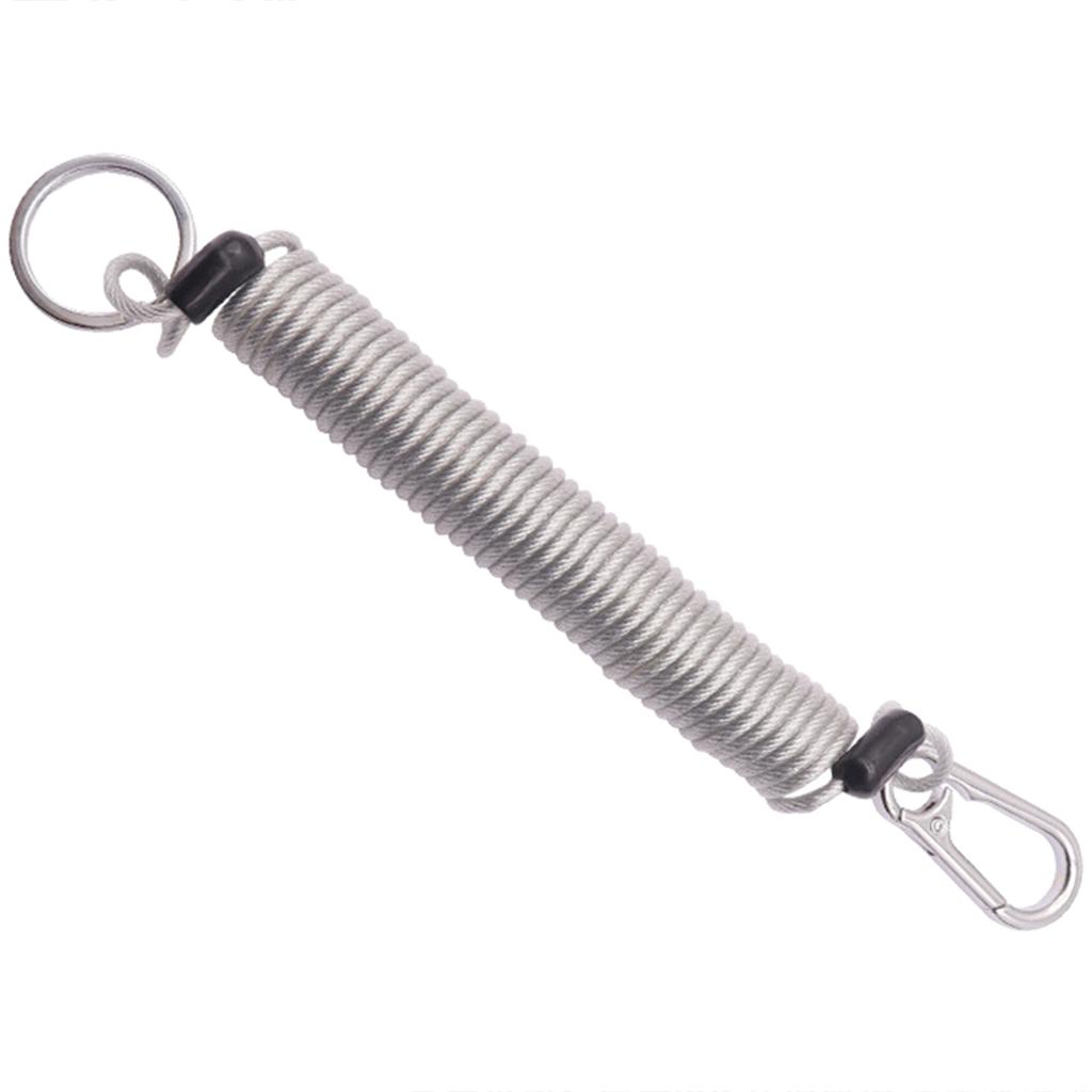 Retractable Coil Elastic Keychain Retractable Spring Coiled Stretchy Keychain Spring Keychain Stretchy Spirals Keyring