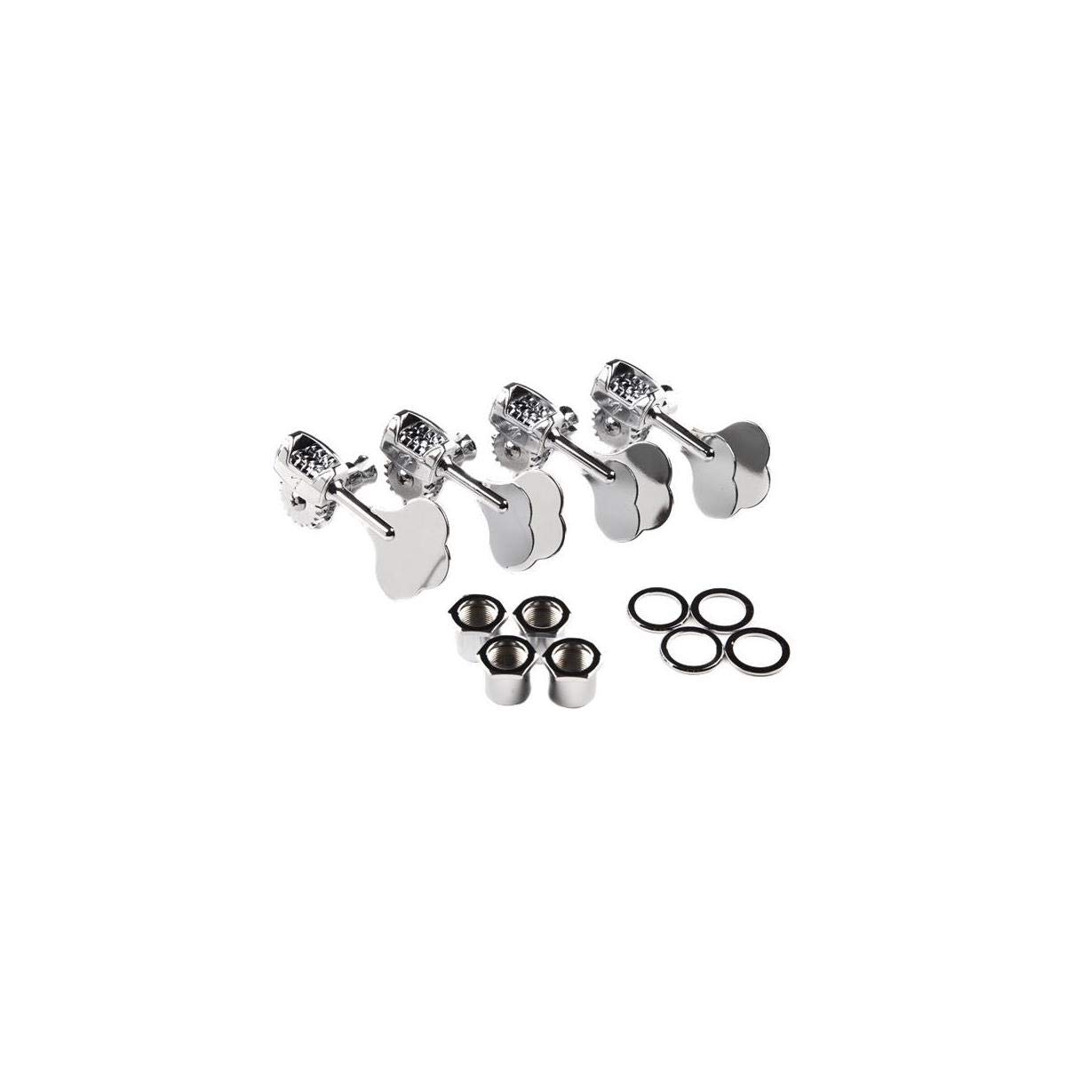 

Fender Parts Deluxe Stamp Bass Tuning Chrome F Machines, (4),