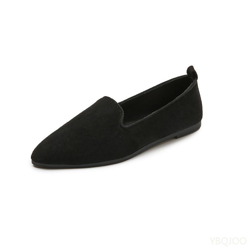 Shallow mouth comfort women shoes Fashion Slip on Lightweight breathable flats Women Soft Bottom Pointed Toe Boat Shoes