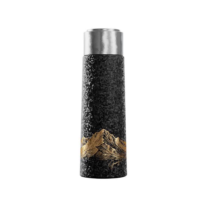 GUOZI Pure Titanium Double-Layer Insulated Tea Infuser Bottle