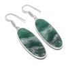 Natural Green Aventurine Gemstone 925 Sterling Silver Jewelry Earring 2.09" AEE-10757