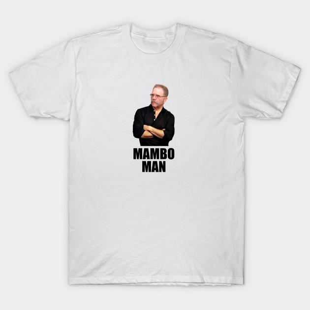 

Men Black Print T-shirt Mambo Man No-Cut Transfer Paper Print Cotton Tshirt M білий