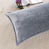 Solid Color Flannel Long Pillow Case Soft Comfortable Adults Double Lover Sleeping Pillow Cover Bedding Body Pillowcase
