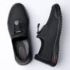 Summer Breathable Mesh Leather Shoes Low-top Soft-soled Men's Casual Shoes Comfortable and Trendy Mesh Shoes One-pedal Lazy Shoes