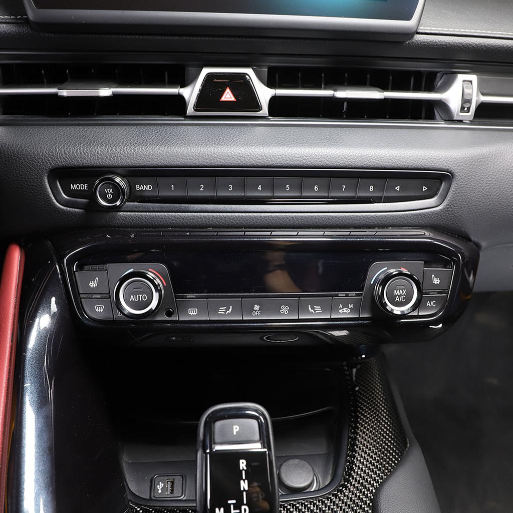 Red Air Conditioner Audio Volume Switch Knob Trim Ring For Toyota Supra -24