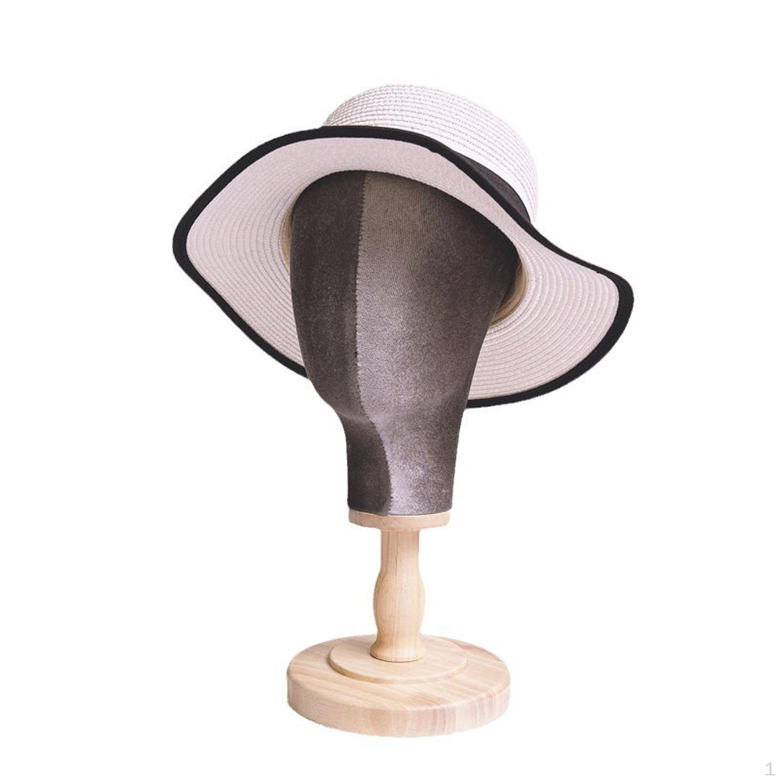 

Стеллаж для хранения шапок манекена с деревянной основой для гарнитуры и ювелирных изделий wood base