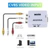 PzzPss 1080P Mini Video Convertor RCA AV To VGA Video Converter Conversor with 3.5mm Audio AV2VGA / CVBS + Audio To PC HDTVGood Product