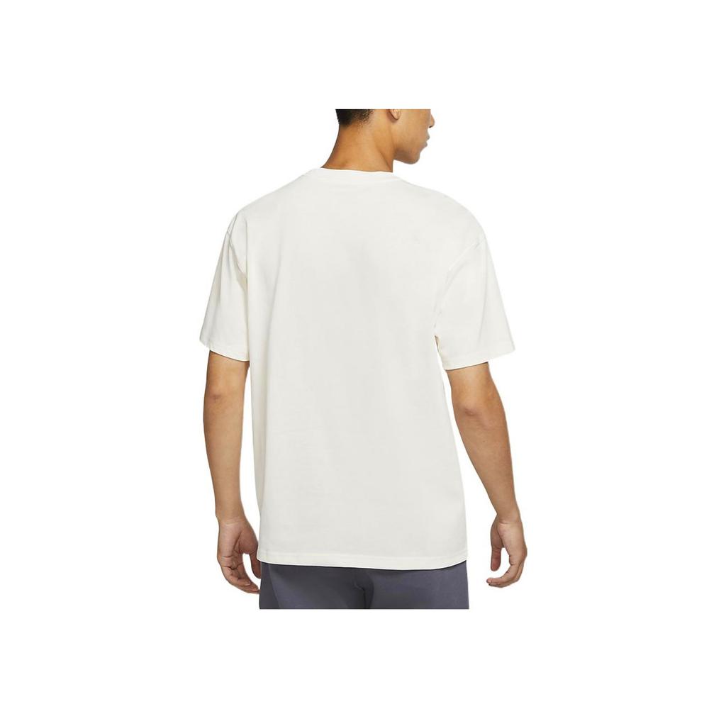 Nike Sportswear Floral Logo Print Knit Casual Crew Neck Short Sleeve T-Shirt Men Tops White DM2189-902