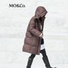 MO&Co. Women's Waterproof Detachable Hood Long Down Jacket