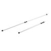 2pcs Camping Tent Poles Aluminum Alloy Adjustable 95 to 235cm Telescopic Canopy Supporting Rods with Storage Bag for
