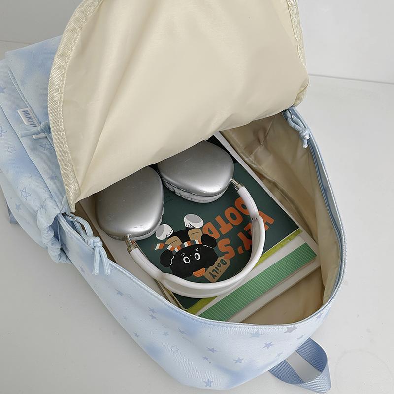 Schoolbag New Mori Ins High Value Fresh Sweet Cute Star Backpack Junior High School Students Lightweight Simple Backpack