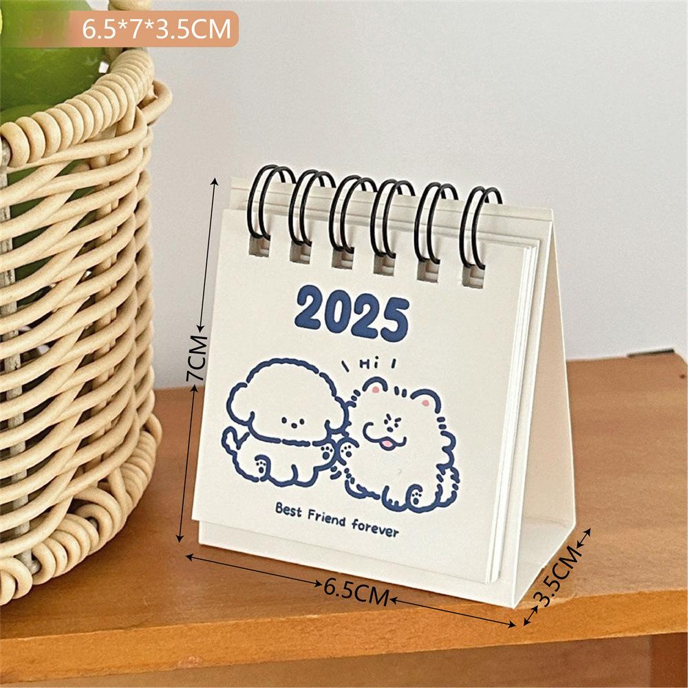 

Мини-календарь для рабочего стола, украшение рабочего стола в офисе, календарь-гаджет, небольшой и портативный Happy Bean/5PCS