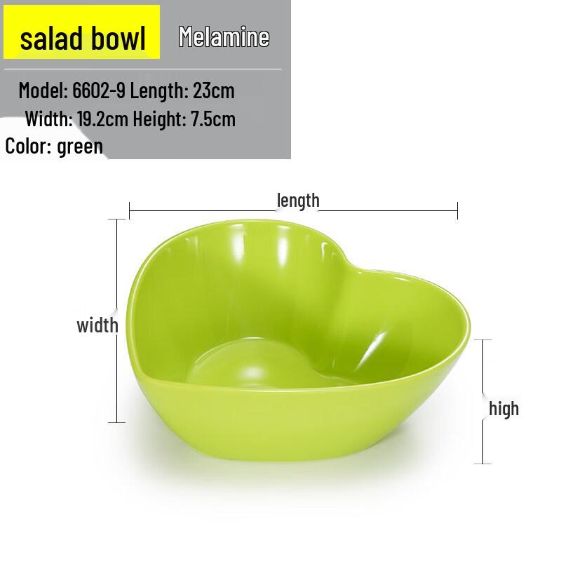 Yi Pan Melamin Herzförmige Frühstücksschüsseln, 5er Set