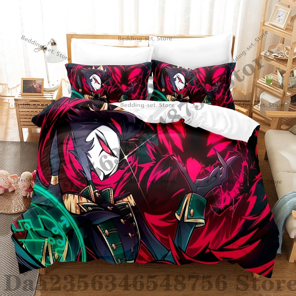 Helluva Boss Bedding Set Single Twin Full Queen King Size Bed Set Adult Bedroom Duvetcover Sets Anime Bed Sheet Set