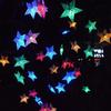 Solarbetriebene Stern Lichterkette Außen Wasserdicht Lichterkette mit 8 Modi für Weihnachten Hochzeit Party Baum Garten Feiertag 864