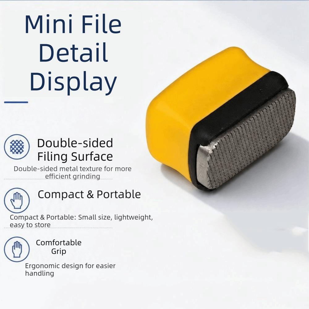 Double-Sided Car Denibbing File Portable Car Metal Mini File Car Paint Remover Tool Polishing Tool