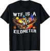 Retro WTF Je Kilometr Vtipný Vlastenecký Americká Svoboda Dárek Unisex Tričko