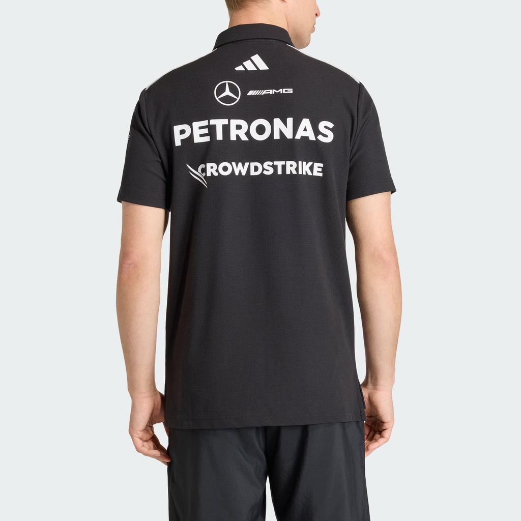 Adidas Mercedes - Amg Petronas Formula 1 Team Striped Short Sleeve Polo Shirt Men tops KE5523