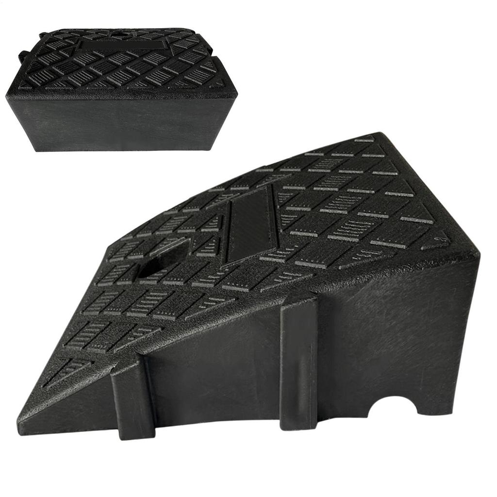 7cm Height Portable Car Curb Ramps Lightweight Slopes PVC Threshold Ramp Slopes For Car Trailer Truck Bike Motorcycle
