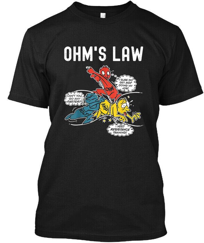 NEW! Popular Ohms Law Electrical Electronics Engineer Funny T-Shirt Size S-4XL Unisex T-Shirt S