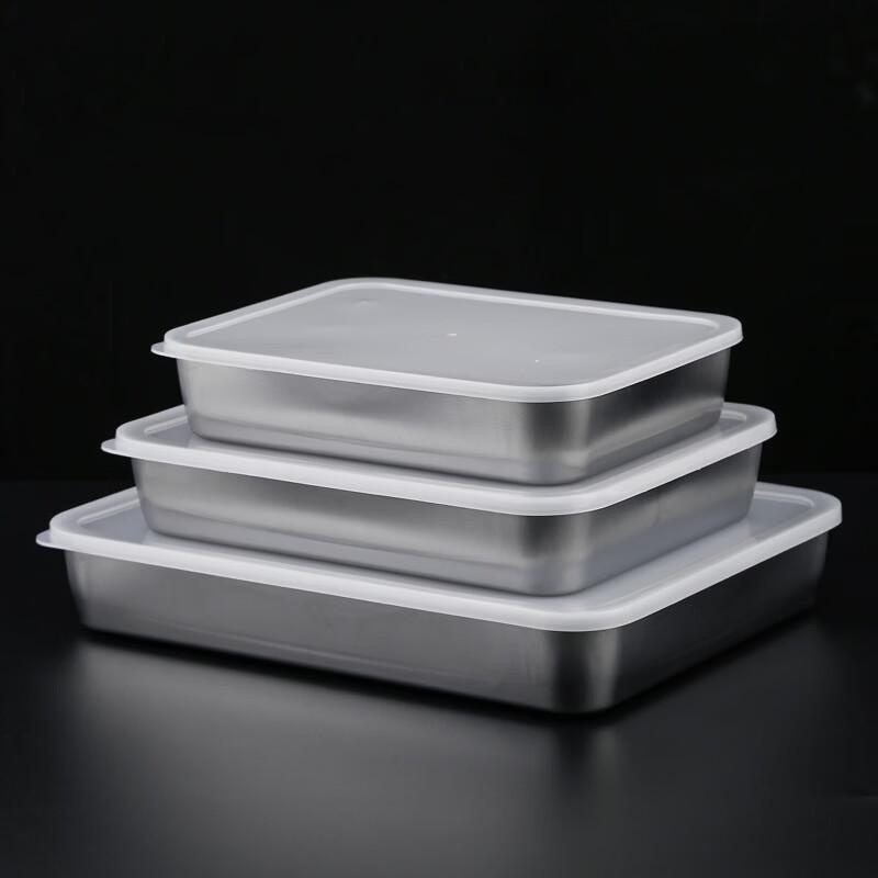 Abay 304 Stainless Steel Deep Rectangular Tray