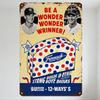 Vintage Baseball Players Bread Ad Metal Tin Sign Retro Food & Sports Wall Decor for Home Man Cave Bar Cafe Art Plaque