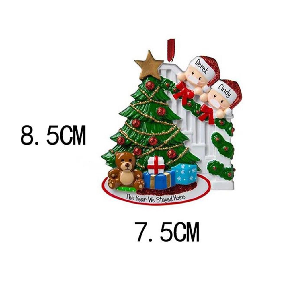 2-5 Family Members Name Christmas Ornament Set 2021 Quarantine Christmas Trees Decorations Kit DIY Creative Gift Family Home Decor 2-5 Family Members Name Christmas Ornament Set 2021 Quarantine Christmas Trees Decorations Kit DIY Creative Gift Family Home Decor