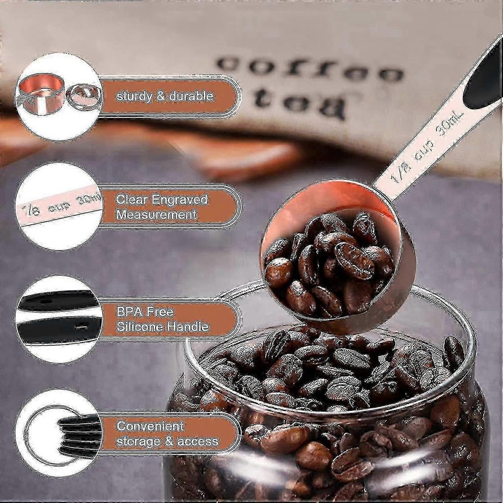 Copper Measuring Cups And Spoons Set Of 10 Stainless Steel Nesting Measuring Cup Set