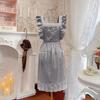 Retro-Style Apron: Fashionable, Stain-Proof, and Dirt-Resistant for Home, Kitchen, Flower Shop, Nail Salon, and Catering.