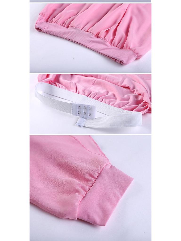 Dámský pohádkový šifonový crop top set na tanec a cvičení jógy