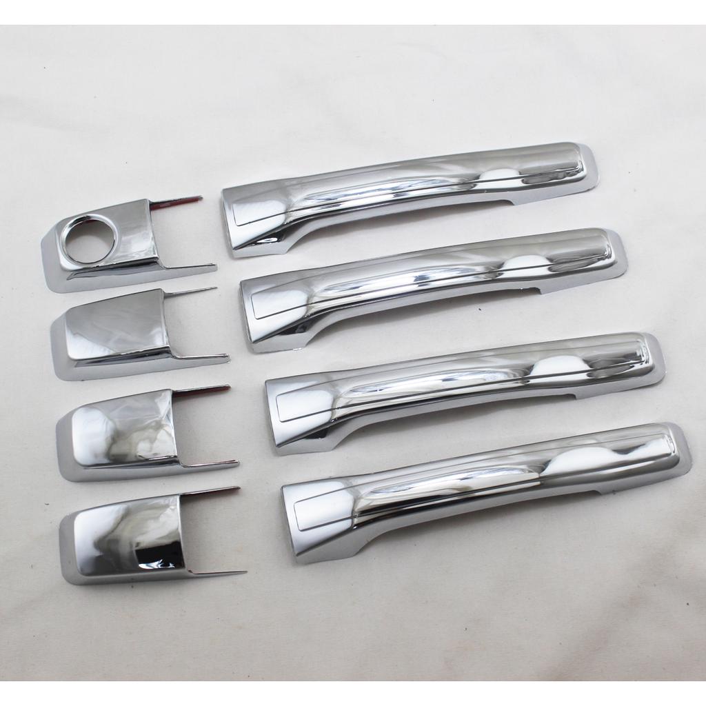 2001 2002 2003 2004 2005 For Mitsubishi Pajero V73 Car ABS Chrome Accessories Plated Door Handle Bowl Cover Trim Paste Style