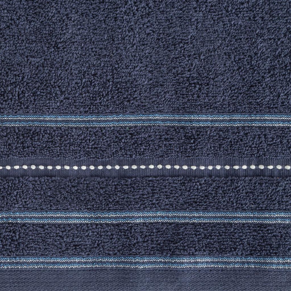 Eurofirany Gruby Ręcznik Vento Łazienka Spa Hotel Horeca 50X90Cm Granatowy
