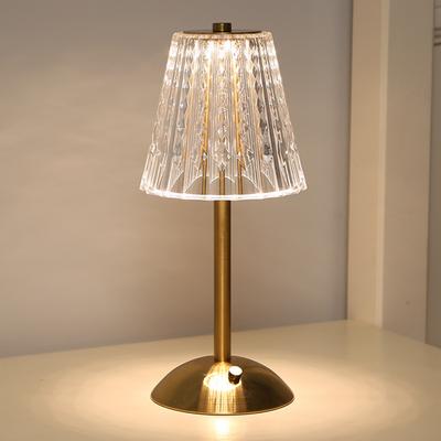 Crystal Lamp 3 Colors LED Crystal Table Lamp Dimmable Rechargeable Romantic Wireless Creative Acrylic for Bedroom Living Room