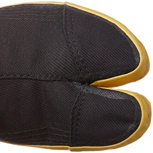 Moonstar Tabi Socks with Zipper, 2E, Men's and Women's, Easy Tabi, Black, Size 24cm